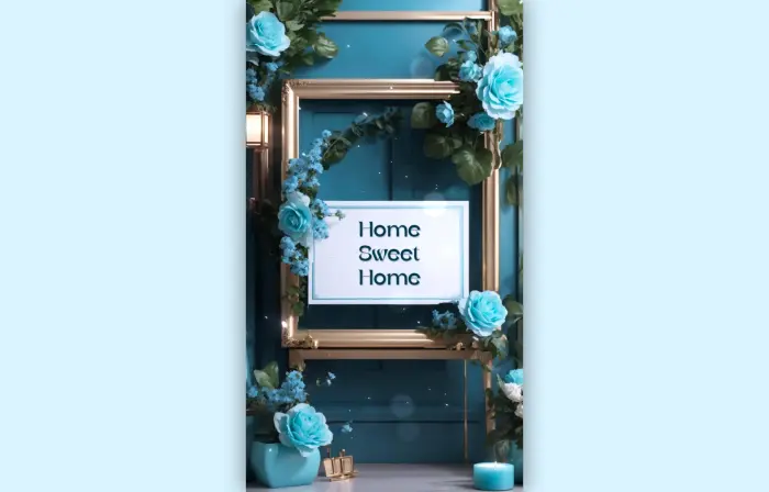 Creative 3D Floral Housewarming Card Instagram Story